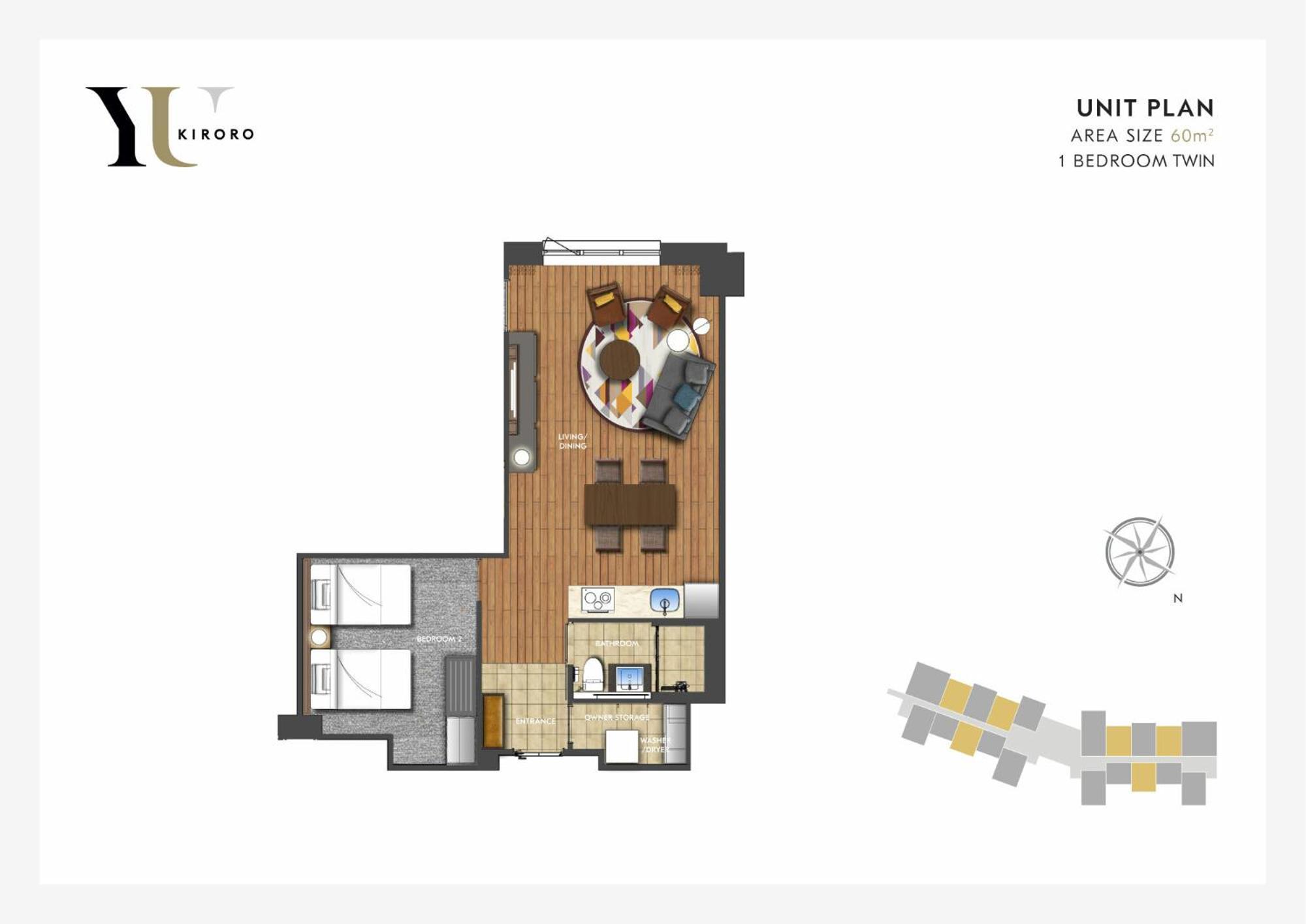 Yu Kiroro, Ski-In Ski-Out Luxury Residences Akaigawa Rum bild